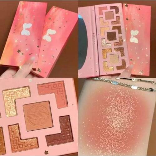 15 Colors Pearlescent Shiny Eyeshadow Palette Shimmer Matte Pigmented Glitter Eyeshadow Pallete Diamond Metallic Makeup Palette