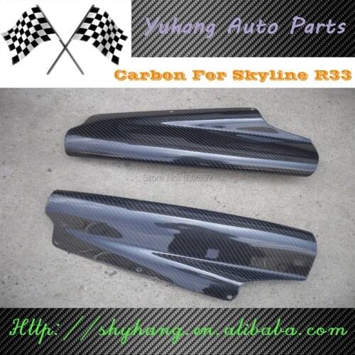 1995-1998 Skyline R32 R33 GTR Top-Secret Style Carbon Fiber Rear Diffuser Vortex Addon