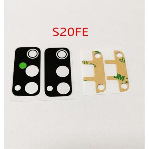 2pcs/lot For-Samsung Galaxy S20 FE Housing Rear Back Camera Glass Lens For-Samsung Galaxy S20FE S 20FE Back camera glass