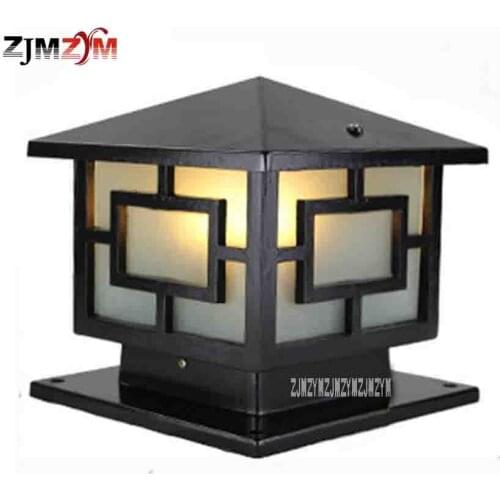 2pcs/lot FLWQD-0527 30CM European Wall Lamp Post Square Lamps LED Waterproof Outdoor Courtyard Gate Lights Villa Garden Light