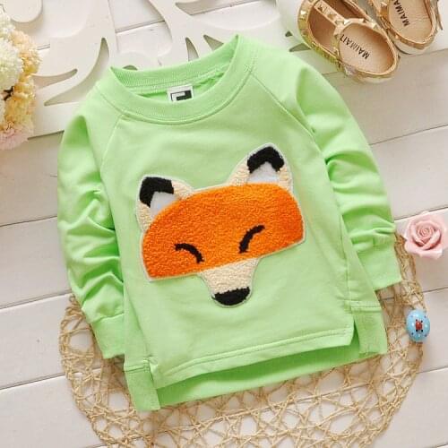 1pcs 2016 fashion kids baby boys girls t shirts spring autumn new cartoon children kids long sleeve t shirt free shipping