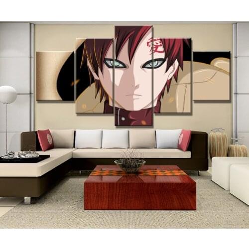 5 Piece Wall Art Canvas Prints Ninja Anime Figure Modular Pictures Modern Decoration Paintings For Home Living Room Posters