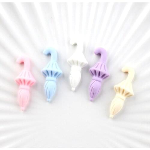 5pcs 12*31mm Resin Lovely Mixed Umbrella Flatback Cabochon Scrapbook Kawaii DIY Jewelry Making Embellishments Accessories