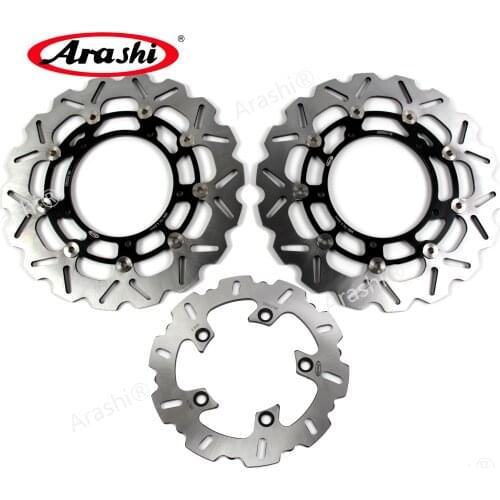 Arashi 1 Set Front 310mm Rear 220mm CNC Full Floating Brake Disc Rotors For YAMAHA YZF R1 2007-2014 / YZF R6 2005 - 2015 2008