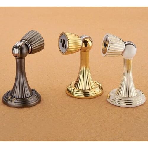 Free shipping Fashion Europe luxury zinc alloy stoppers Antique copper magnetic door suctions Carved anti-collisions Resistances