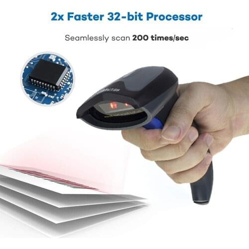 NETUM W6 Wireless 1D Barcode Scanner Bar Code Reader for Inventory POS Terminal