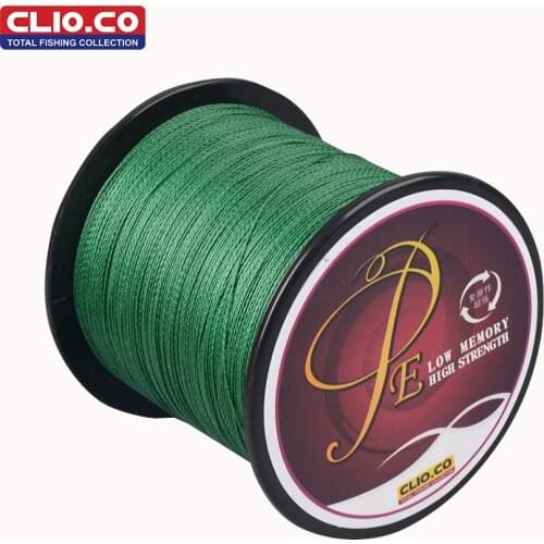 CLIO.CO Brand 300M 328Yards Braided Wire Fishing Line 4 stands 6LB 10LB 22LB 60LB 80LB 100LB Multifilament Fishing Line