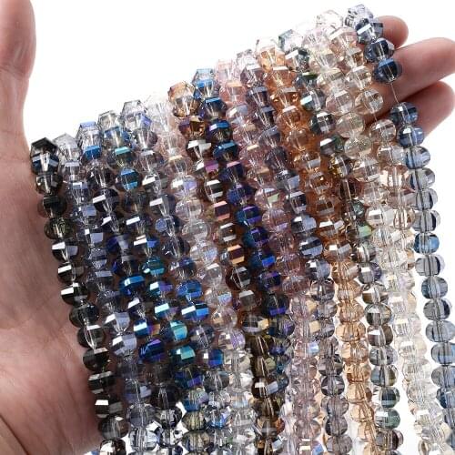 6*8mm Watermelon Shape Crystal Beads Faceted Loose Spacer Bead for Jewelry Making DIY Bracelet Necklace Handmade Accessories