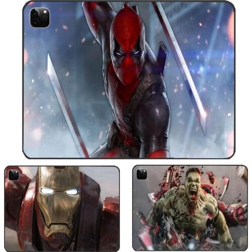 Love Spider-Man Captain America Iron Man iPad Case For i Pad 10.2 Case Hunter X Hunter Soft Silicone Back Funda Protective Cover