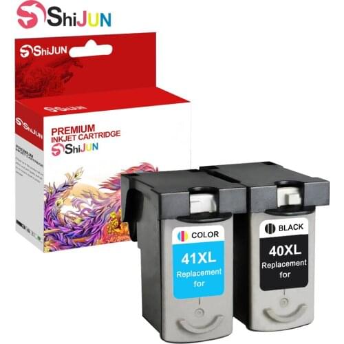 SHIJUN Ink cartridge Compatible For PG 40 XL CL 41xl For Canon Pixma iP1600 iP1700 iP1800 iP2600 MP140 MP150 MP160 MP170 MP210