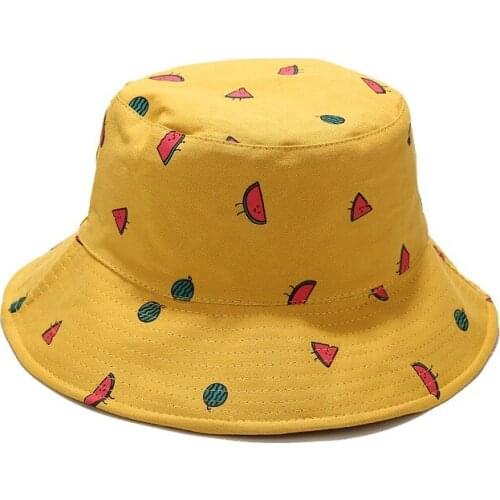 Reversible Bucket Hat 100% Cotton Travel Beach Sun Hat Double Side Wear Cap Summer Travel Outdoor Hat UPF 50