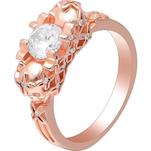 Hainon Punk Skull Rings For Women And Men Silver Color Filled Jewelry Round Cz Crystal Finger Rings 2018 new Engagement jewelry