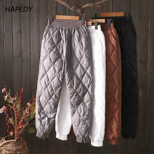 HAPEDY Women's Plaid Trousers