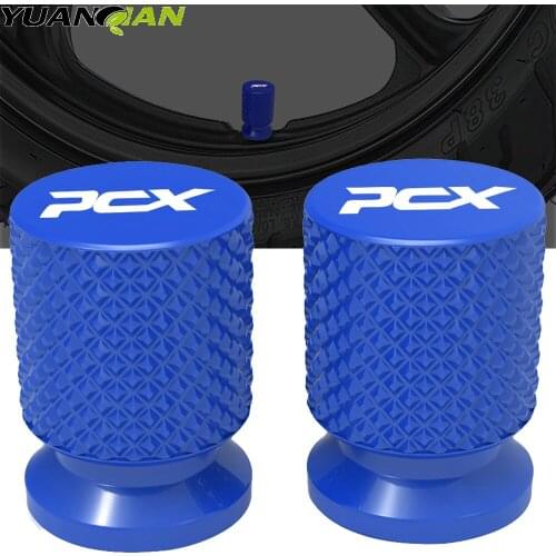 Motorcycle Wheel Tire Valve caps Airtight Covers For HONDA PCX 125 PCX125 PCX 150 PCX150 2010 2011 2012 2013-2020 With PCX LOGO