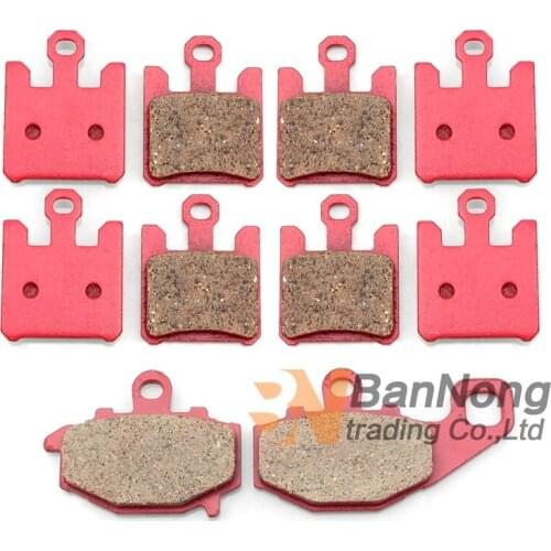 For Kawasaki Ninja ZX6R 636 2005 2006 2003 2004 2007 ZX6RR 600 2003-2006 ZX10R ZX 1000 2004-2007 Front Rear Brake Pads Kit