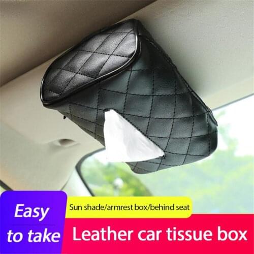 1 Pcs Tissue Boxes With Disposable Napkins Tissue Boxes Car Accessories Tissue Bag Organizer Car Decoration Auto Storage