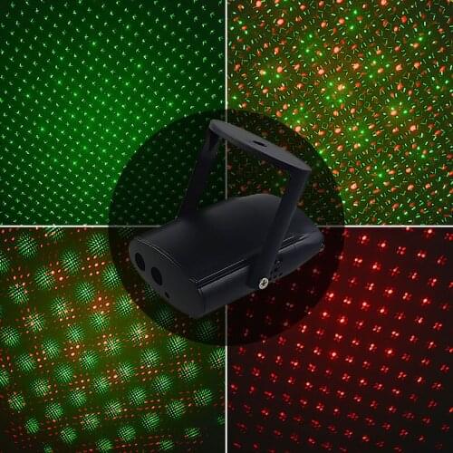 5V Mini Laser Stage Lighting Disco Party Light KTV Club USB Charging Light Touch Button Switch LED Stage Laser Lamp