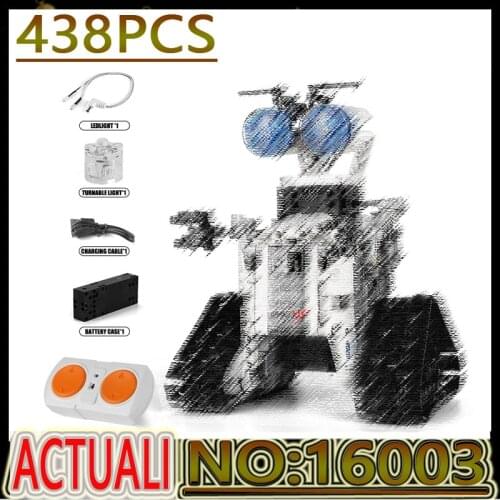 Hot High-Tech Toys RC Robot Electric Building Blocks Remote Control Intelligent Robot Assembly Bricks Kids Birthday Gift 16003