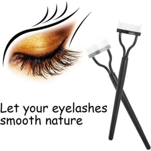 2018 Newly Eyelash Metal Brush Comb Beauty Makeup Lash Separator Lift Curl Grooming Tool