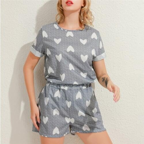 2020 New High Quality Women Set Ladies Casual Loose T Shirt+shorts Woman Fashion Printed Women For Female 5 Color