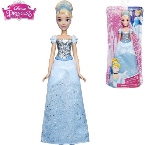 Disney Store Original Princess Dolls Royal Collection Figures Fashions Cinderella Ariel Rapunzel Moana Doll Best Gift for Child