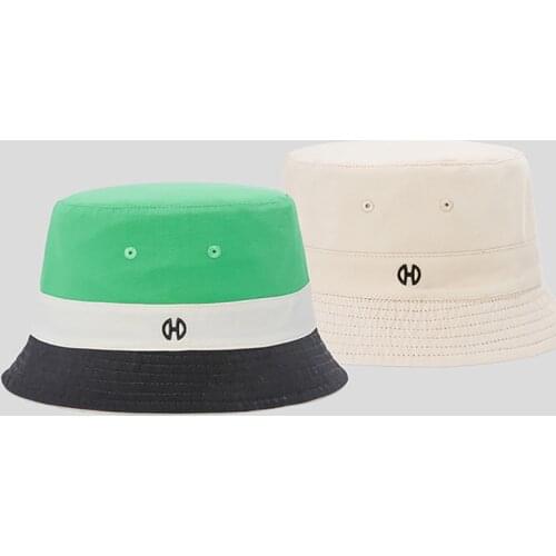 2021 New Fashion Double-sided Fisherman Hat Womens Outdoor Shade Bucket Hats Wild Tide Hat Cotton Bucket Hats for Men Casquette