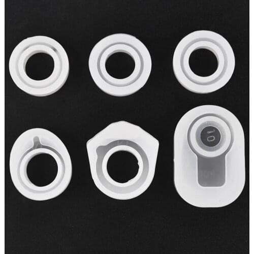 Crystal Rings Resin Mold Handmade DIY Making Ring Jewelry Silicone Mold Epoxy Mould Epoxy Resin For Jewelry Making