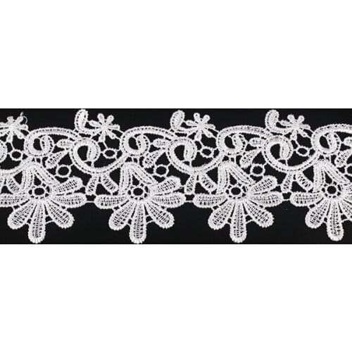 Embroidered Water Soluble Trimming Embellishment Craft Lace Fabric Trim Applique Scrapbooking Venise Sewing Supplies 28yd/T1279