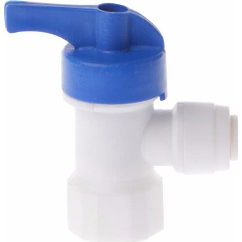 Tank Angle Ball Valve 1/4'' Tube For RO Reverse Osmosis Filter System Purifier