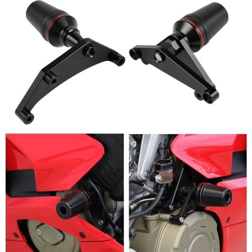 NICECNC Frame Sliders Guard Cover Crash Pads Protector For Ducati Panigale V4 SP V4S 2018 2019 2020 2021 Motorcycle Accessories