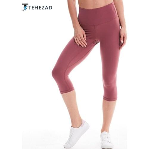TEHEZAD Women Yoga Pants Sport Sportwear Butt Lift Push up Gym Fitness High Waist Running Leggings Elastic Plus Size Tights