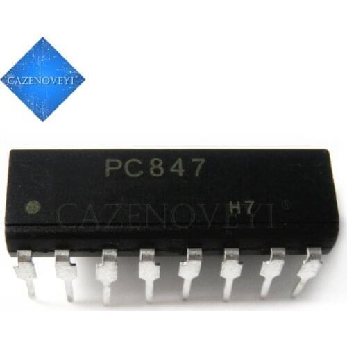 10pcs/lot PC817-4 PC847 DIP-16 In Stock