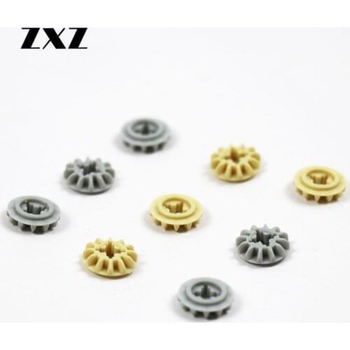 100pcs/lot Good Quality DIY Bulk Technical Parts z12 Technical Gear 12 Tooth Bevel Model 6589 Brick Replacement for Kids Friends