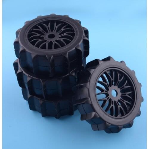 4pcs Hex 17mm Snow Sand Master Paddles Wheel Tires Fit For RC 1/8 Off Road Buggy Accessory