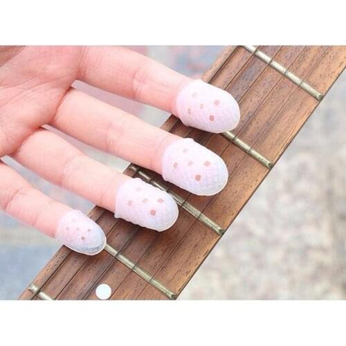 5pcs Finger Cover Anti-slip Hands Coat Relief Play Pain Gloves for Ukulele Electric Acoustic Guitar Stringed Musical Instrument