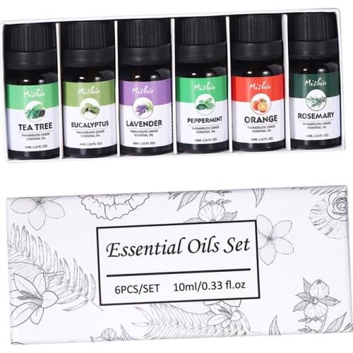 6Pcs/Set Aroma Essential Oils Natural Essential Oil Fragrances 10ml