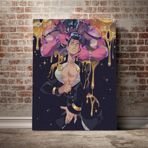 Josuke Higashikata Crazy Diamond anime Canvas poster Painting wall Art decor Living room Bedroom Study Home Decoration Prints