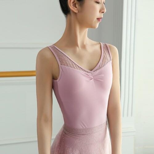 Ballet Leotards for Women Dance Leotard Adult Gymnastics Leotard Lace Tank Swimsuit for Dancing Ballerina Bodysuit Dancewear