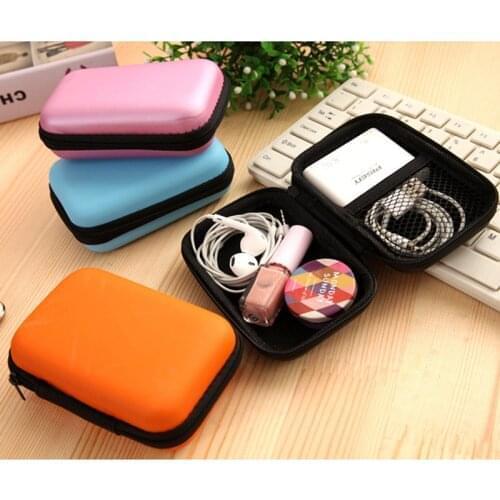 Storage Case For Earphone Headphone Case Container Cable Earbuds Storage Box Bag(without earphone) Sundries Travel Storage Bag