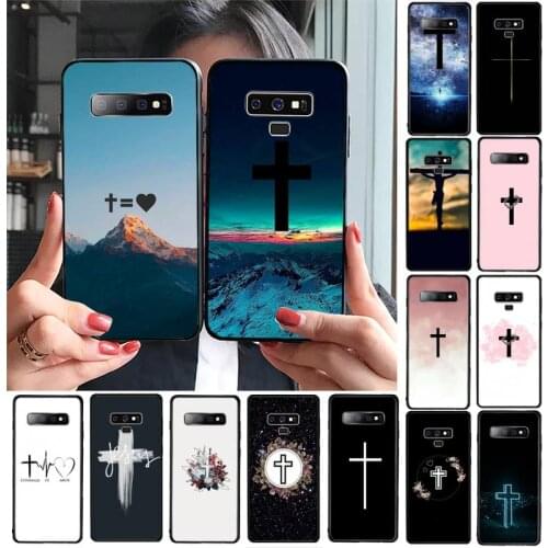 FHNBLJ Jesus Christ Cross Phone Case For Samsung Galaxy S20 S10 Plus S10E S5 S6 S7edge S8 S9 S9Plus S10lite 2020