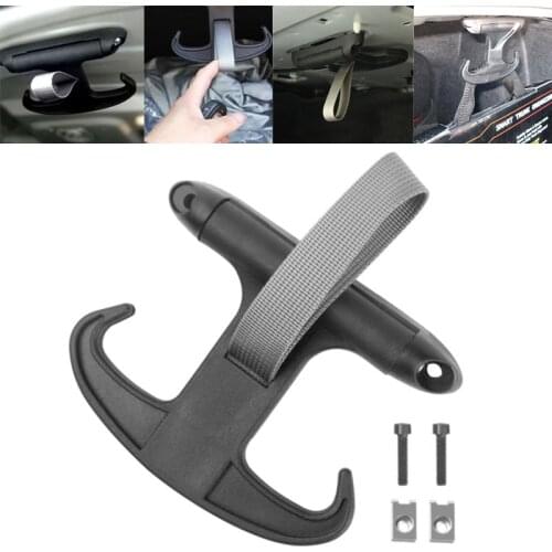 Black Portable Car Trunk Bag Cargo Hook Hanger Holder For V-W Passat Je-tta Audi A4
