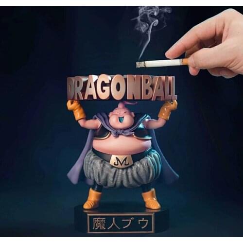 Dragon Ball Z Majin Buu Anime Figures Boo Standing Tray Ashtray Sun Goku Action Figurals Toys Doll DBZ Brinquedos Figurine