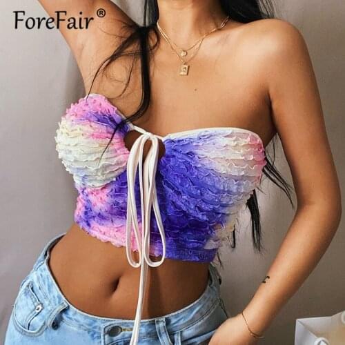 Forefair 2021 Summer Halter Camis Women Sexy Crop Top Female New Fashion Backless Sleeveless Party Slim Hot Pullover Corset Tops