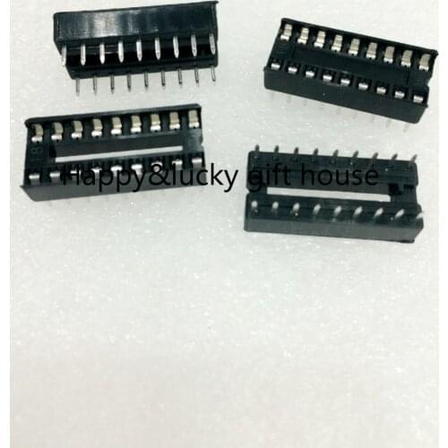 YYT 30PCS/Stick DIP-16 socket, square hole seat,IC Block, 16P socket, the chip base