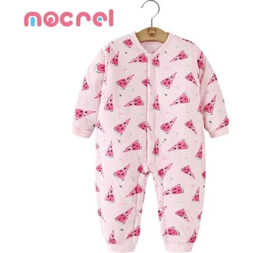 Newborn Baby Warm Jumpsuits Cotton Cloth 0 3 6 Months Baby Full Outfit In Winter Sets For a Girl Baby Girl Clothes Rompers Baby