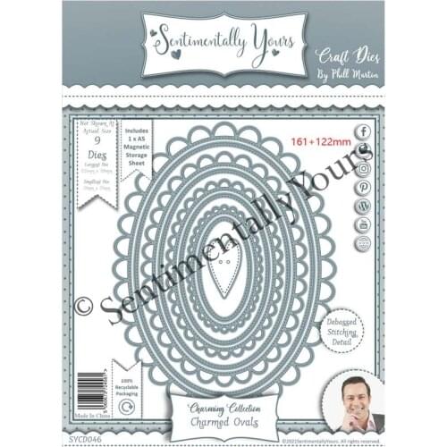 2021 New Arrival Lace Oval Frame Metal Cutting Dies Craft for Scrapbooking Handmade Tools Knife Mould Blade Punch Stencils Model