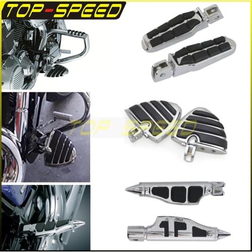 For Suzuki M109R Wide Wing / Tombstone / Stiletto Foot Peg Footrest For M90 M50 Goldwing GL1800 Cruiser Touring Foot Pedal