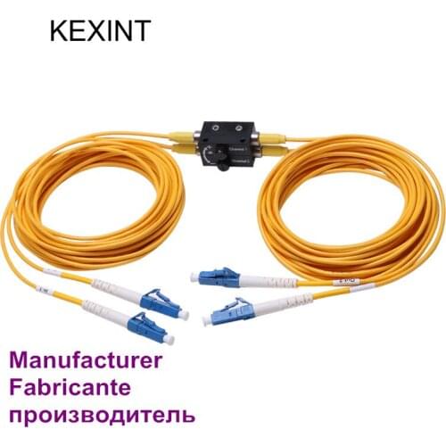 Wholesale Single Mode duplex Inline Variable Fiber Optic Attenuators with connector LC/UPC