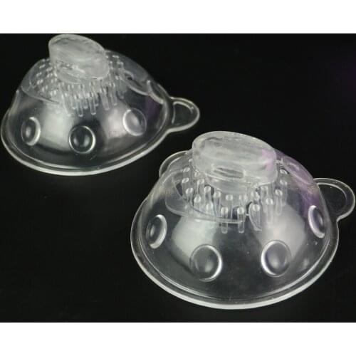 Ourbondage 2 Color Skin Feeling Booby Thrusting Triple Lips Vibator Sex Toys For Women Breast and Nipple Massager Toys