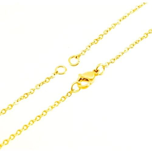 Stainless Steel woman choker chain 2 bail loops necklace Jewelry thin ROLO O Chains Customize necklace Wholesale 10pcs